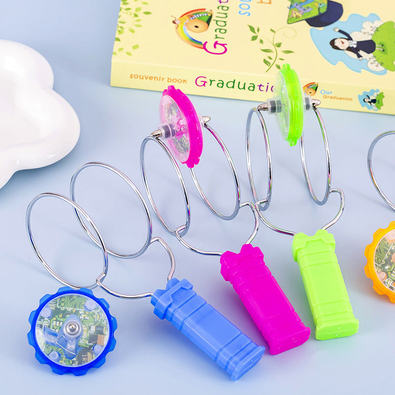 Hand-Spinning Magnetic LED Gyro Toy