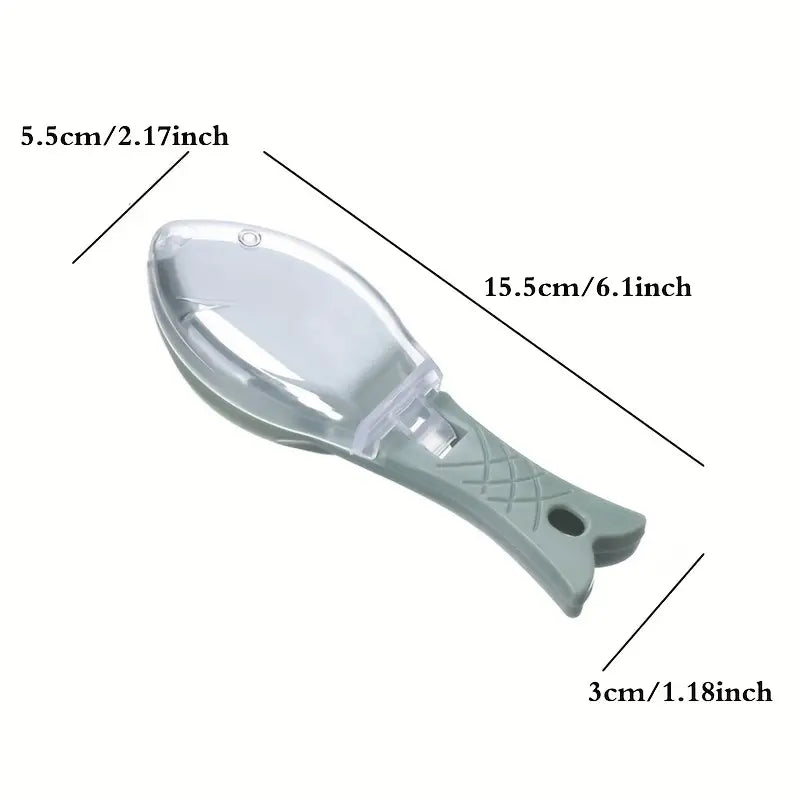 Fish Scale Remover, Creative Fish-Shaped Scraper for Home Kitchen Use