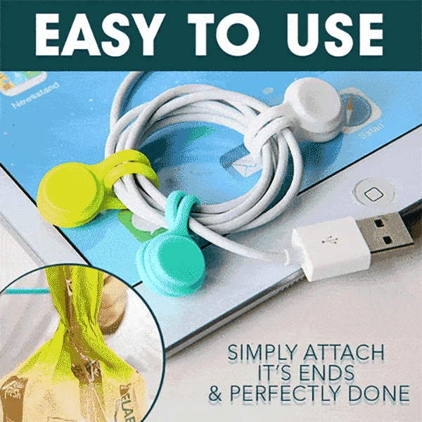 Silicone Magnetic Earphone Cable Winder