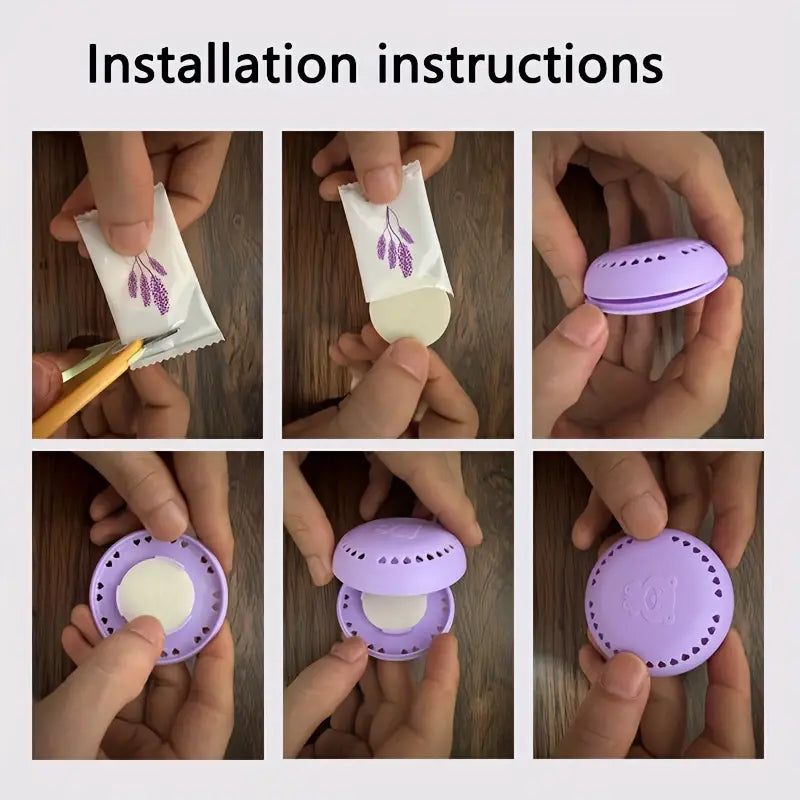 10-Pack Adhesive Solid Air Fresheners, Odor Eliminator for Bathrooms, Aromatherapy for Bedrooms, Closets, Cars, and Home Toilets