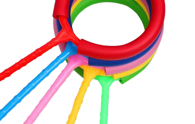 Kids’ LED Flashing One-Leg Hop Ring