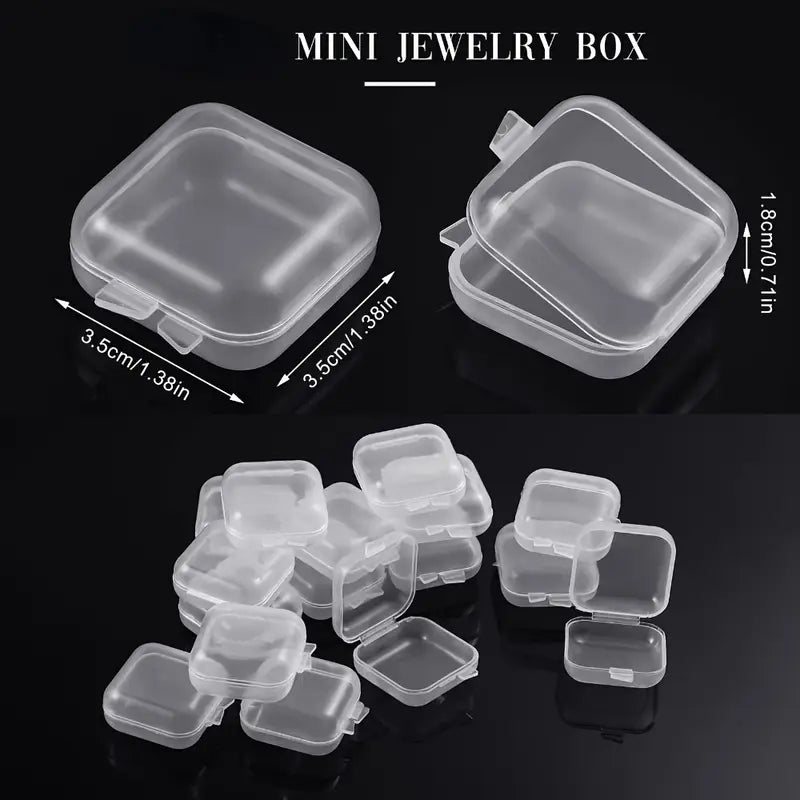 Clear Plastic Square Jewelry Storage Box