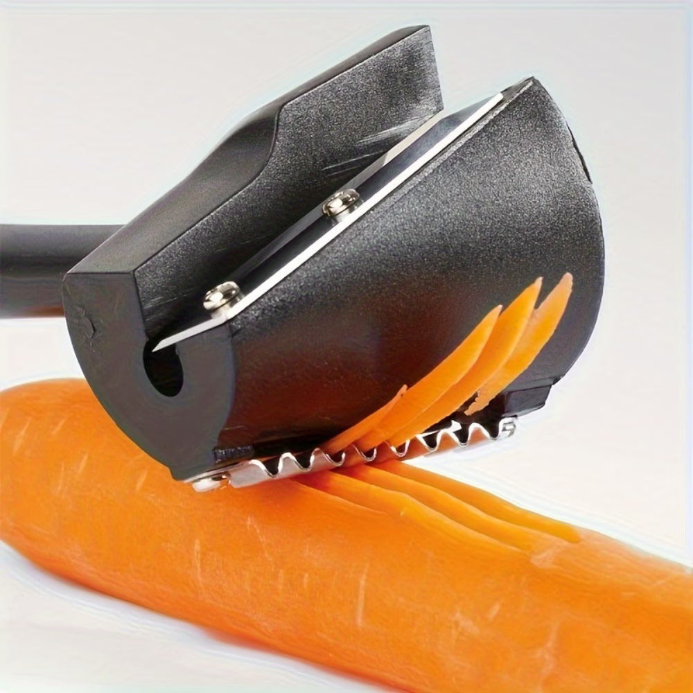 Stainless Steel Spiral Slicer – Decorative Vegetable Cutter for Salads & Garnishes