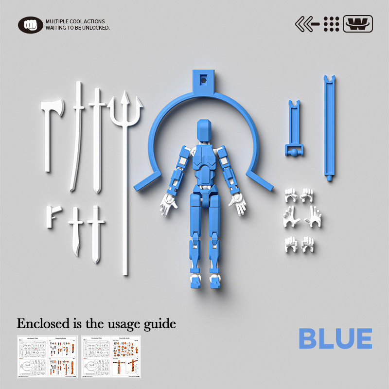 Magnetic Articulated Action Figure Poseable DIY Model Collectible
