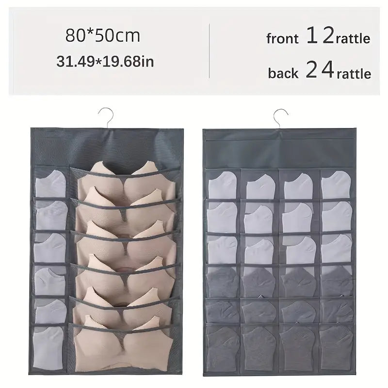 Double-Sided Hanging Bra & Socks Pouch