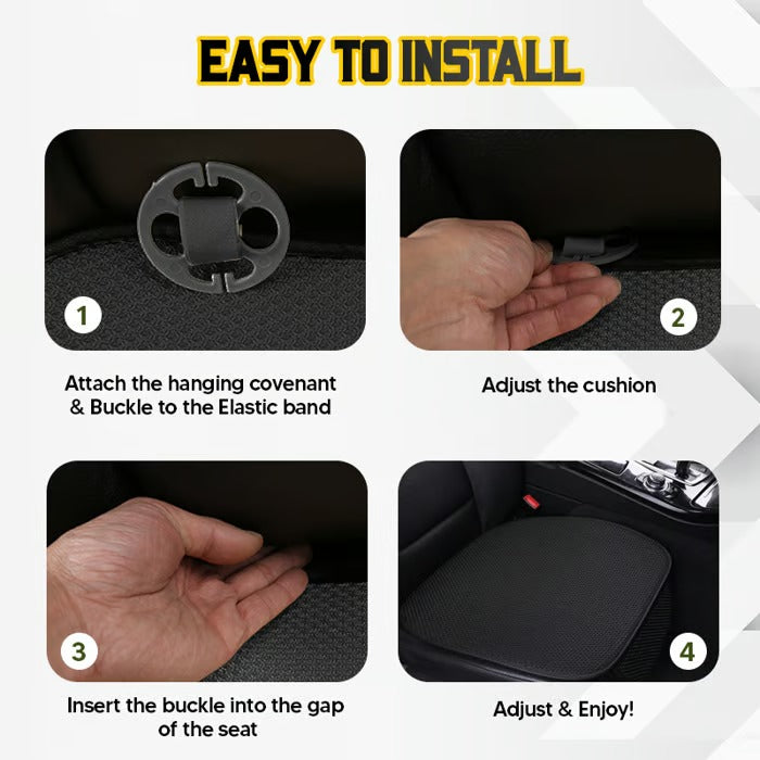 Breathable & Anti-Slip Viscose filament Car Seat Covers