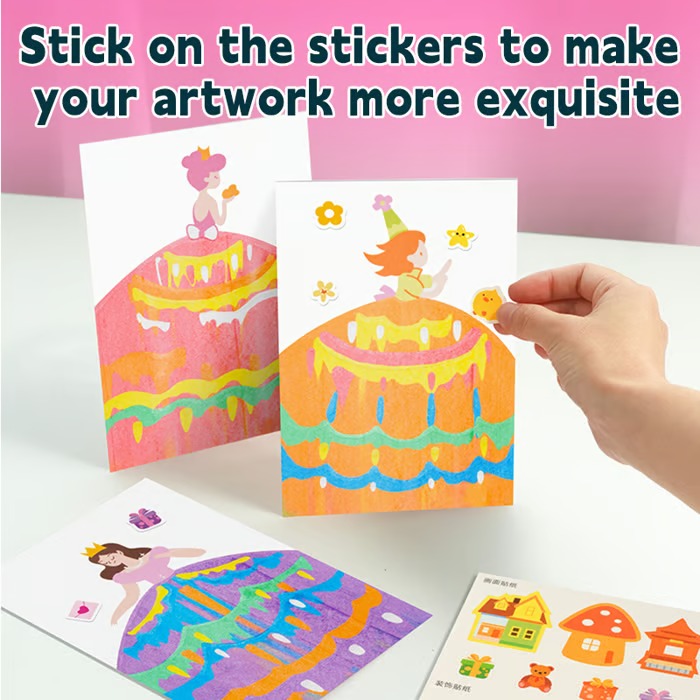 35Pcs DIY Rainbow Scratch Art