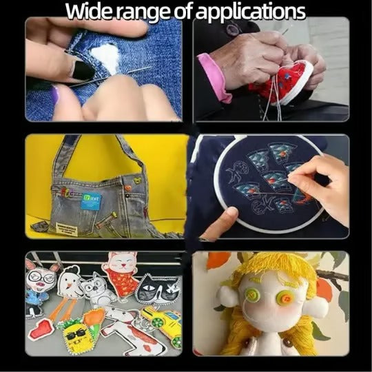 34PCS Durable Big Eye Needles Set – Ideal for Sewing, Embroidery & Repairs