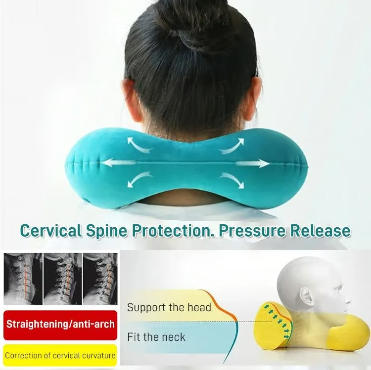 Press Type Inflatable U-shaped Pillow