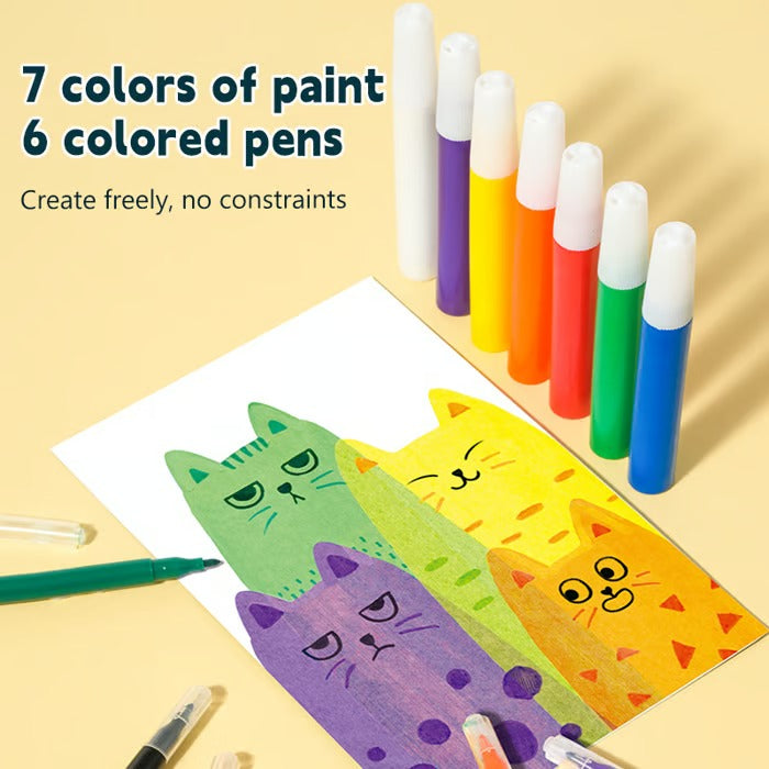 35Pcs DIY Rainbow Scratch Art