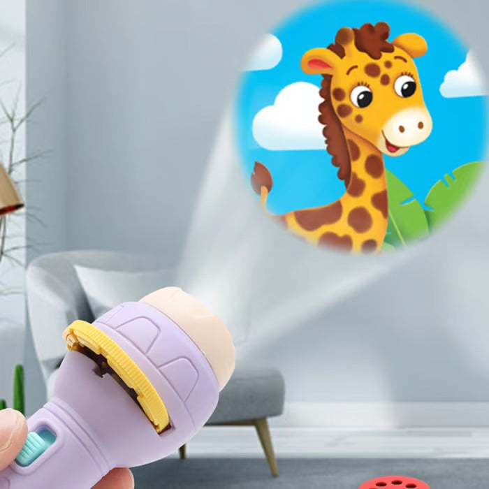 Cartoon children's projection flashlight