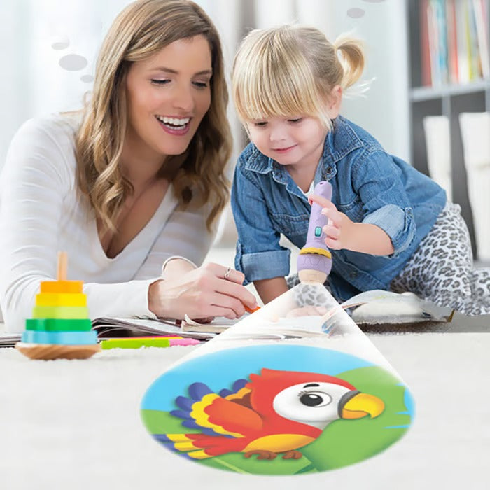 Cartoon children's projection flashlight