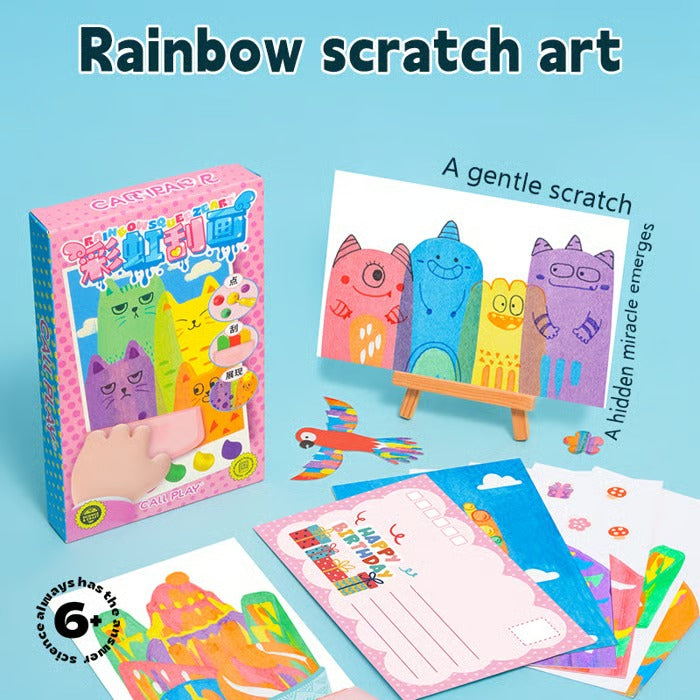 35Pcs DIY Rainbow Scratch Art