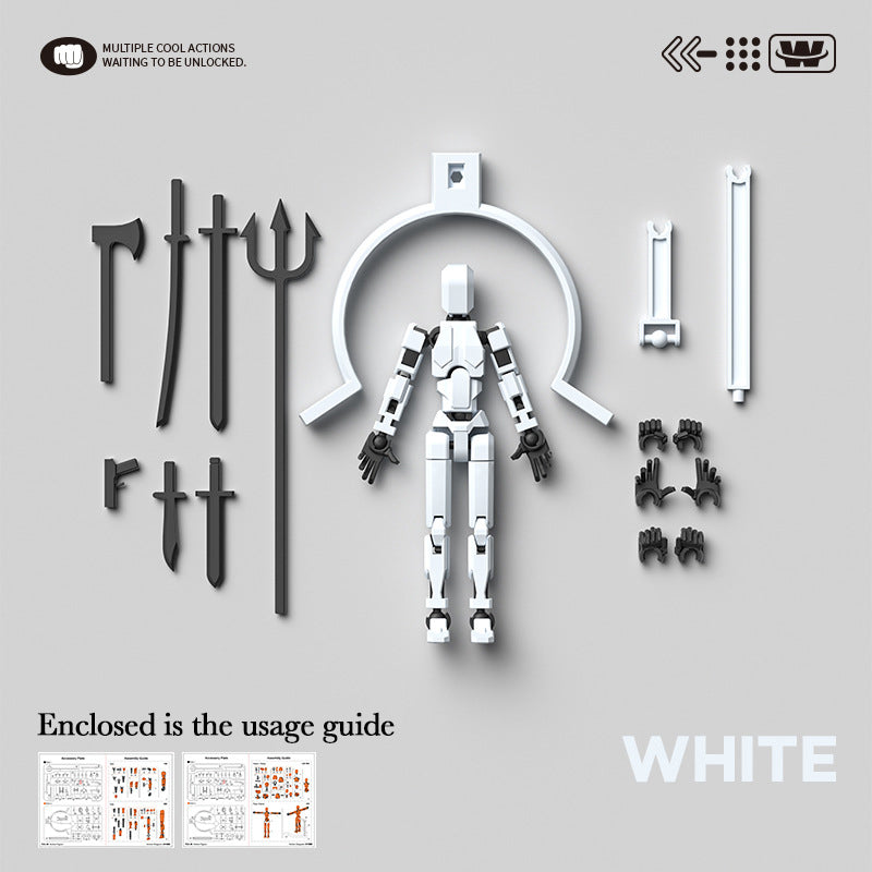 Magnetic Articulated Action Figure Poseable DIY Model Collectible