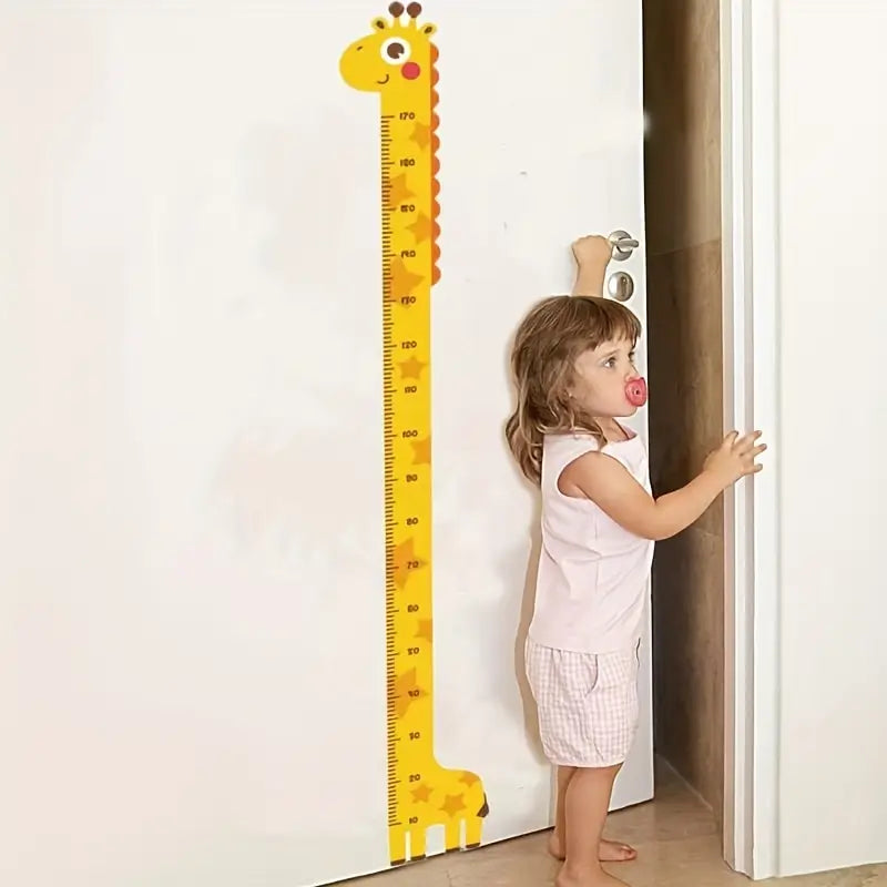 Removable Cartoon Kids Height Ruler Wall Sticker | Child Growth Measuring Chart