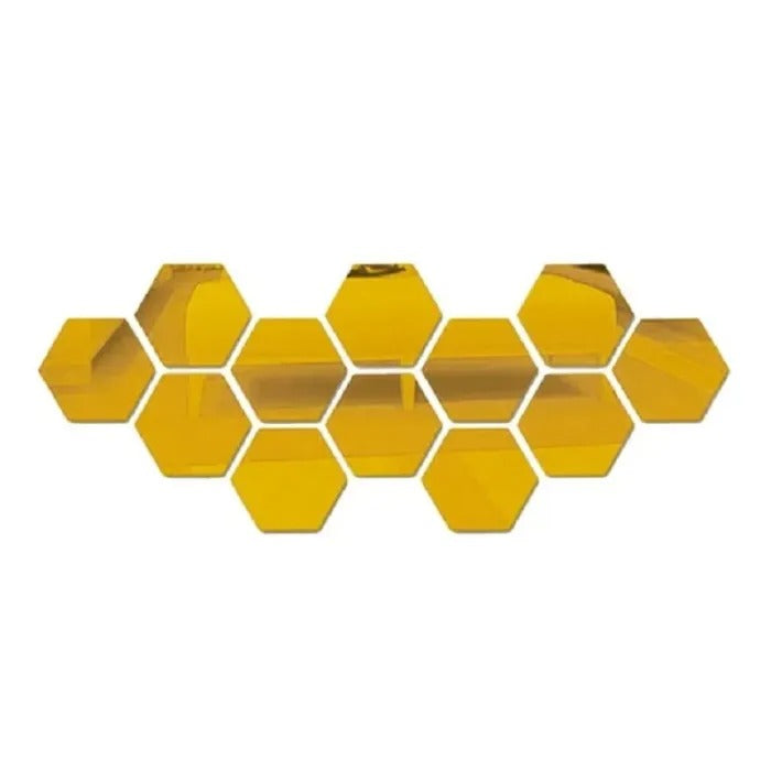 Hexagon Acrylic Wall Mirror