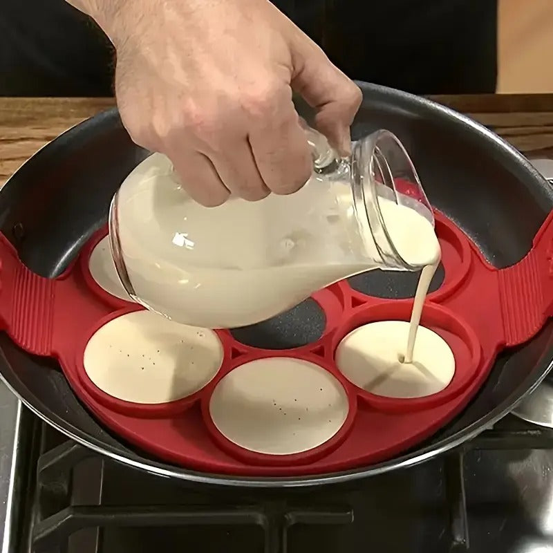 7-Hole Silicone Pancake & Egg Mold