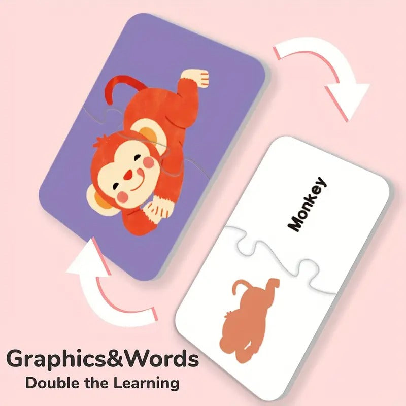 Matching Puzzle Cards for Children's Educational Fun