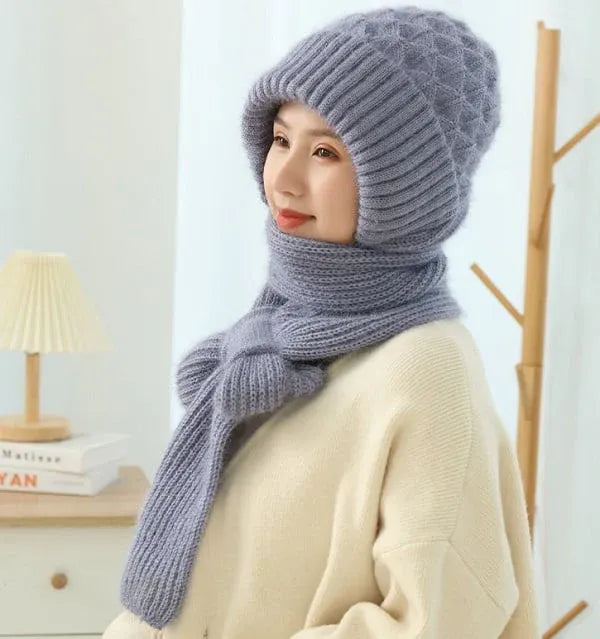 Integrated Ear Protection Windproof Cap Scarf