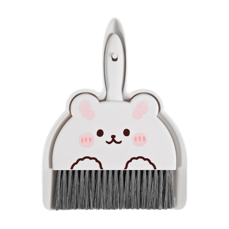 Cartoon Mini Broom and Dustpan Set for Desktop Cleaning