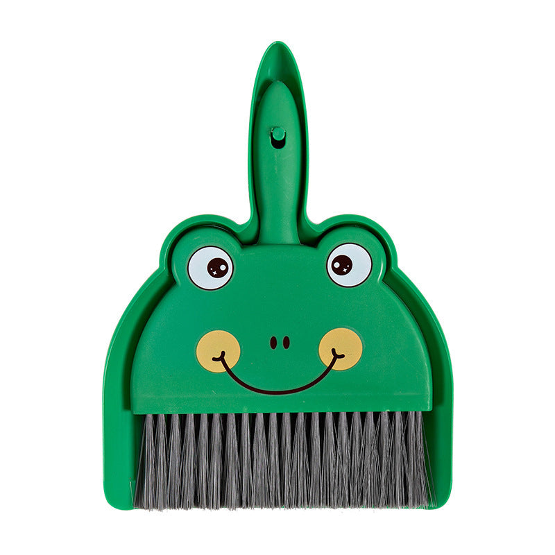Cartoon Mini Broom and Dustpan Set for Desktop Cleaning