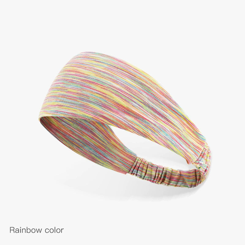 Unisex Colorful Sweatband – Running, Fitness & Yoga Headband