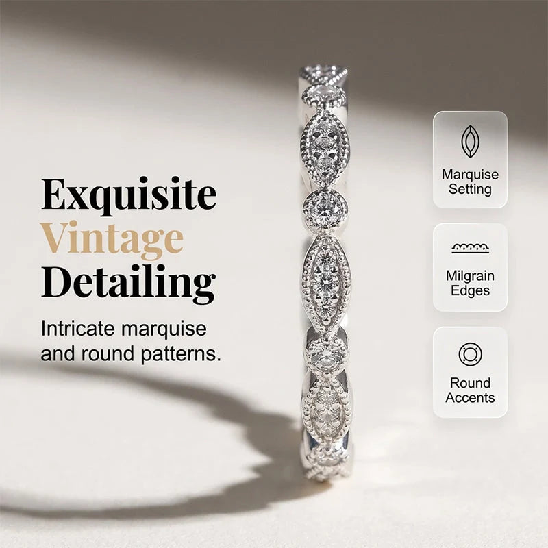 Pear-Shaped Teardrop Ring Set