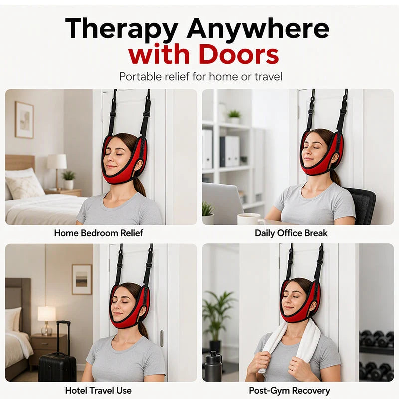 Over Door Cervical Traction Device for Neck Pain Relief