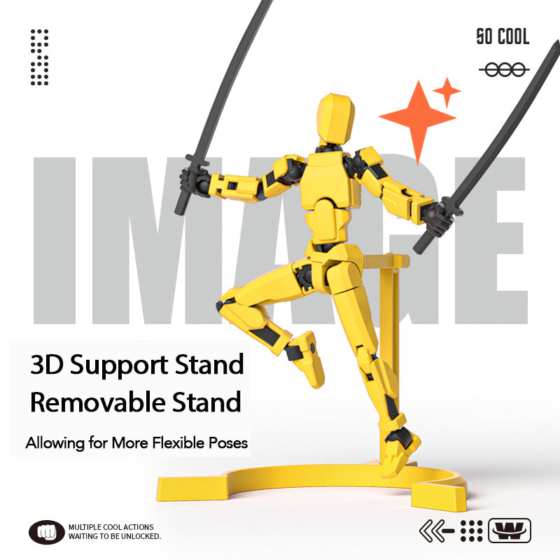 Magnetic Articulated Action Figure Poseable DIY Model Collectible