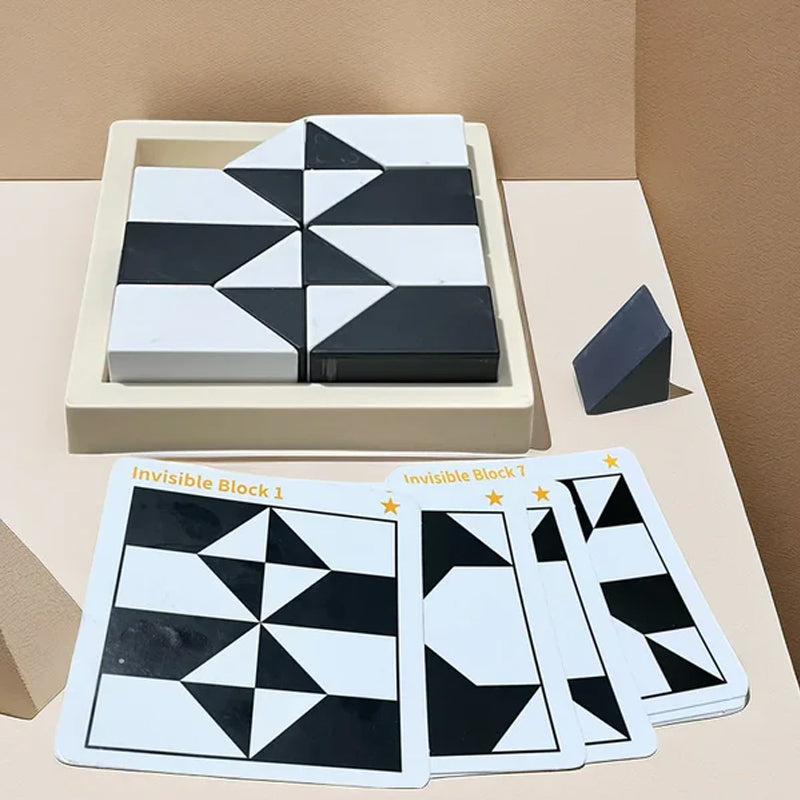 Kids Educational Hidden Block Puzzle Toy | Montessori Logic Game