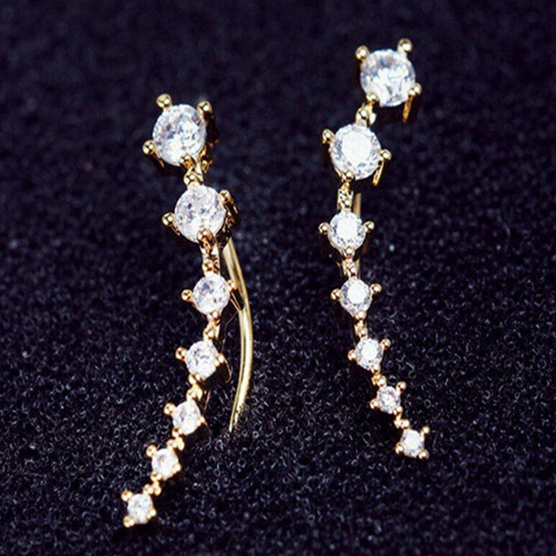 Rhinestone Long Earrings Big Dipper Constellation Jewelry