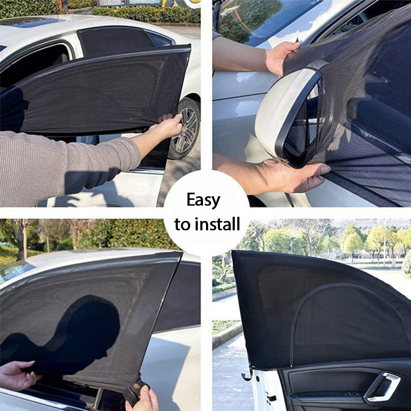 Car Sun Shade Curtain – UV Protection, Heat Insulation & Privacy, Mosquito Net for Windows