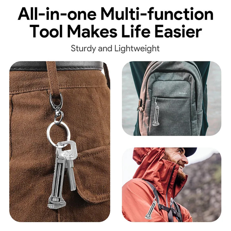 Multifunctional Knife Bottle Opener Measuring Wrench Tool