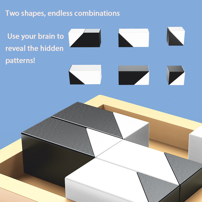 Kids Educational Hidden Block Puzzle Toy | Montessori Logic Game