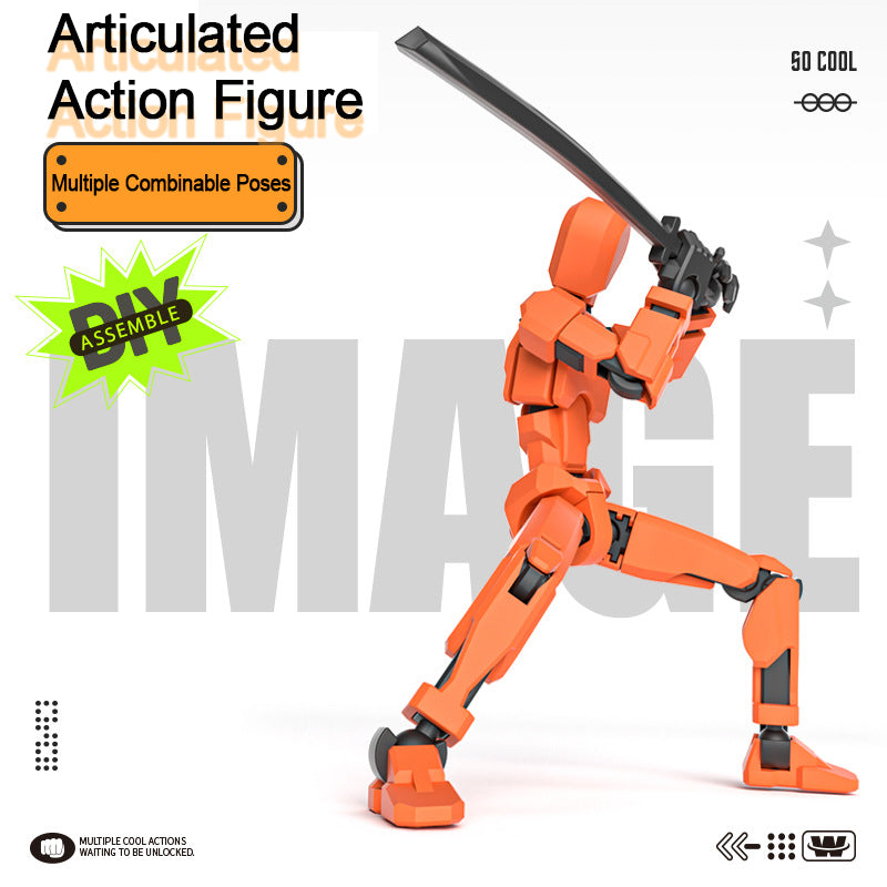 Magnetic Articulated Action Figure Poseable DIY Model Collectible