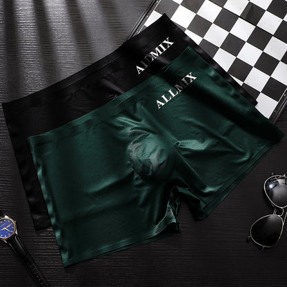 Men’s 3D Ice Silk Underwear – Sheer & Sexy Boxer Briefs