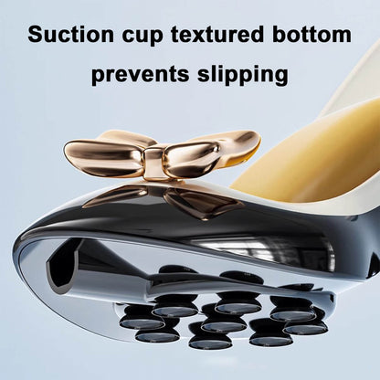 High Heel-shaped Storage Rack With Countertop Draining Soap Dish