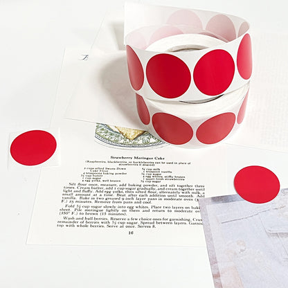 [Buy 1 Get 1 Free] Colorful Dot Stickers Round Adhesive Labels