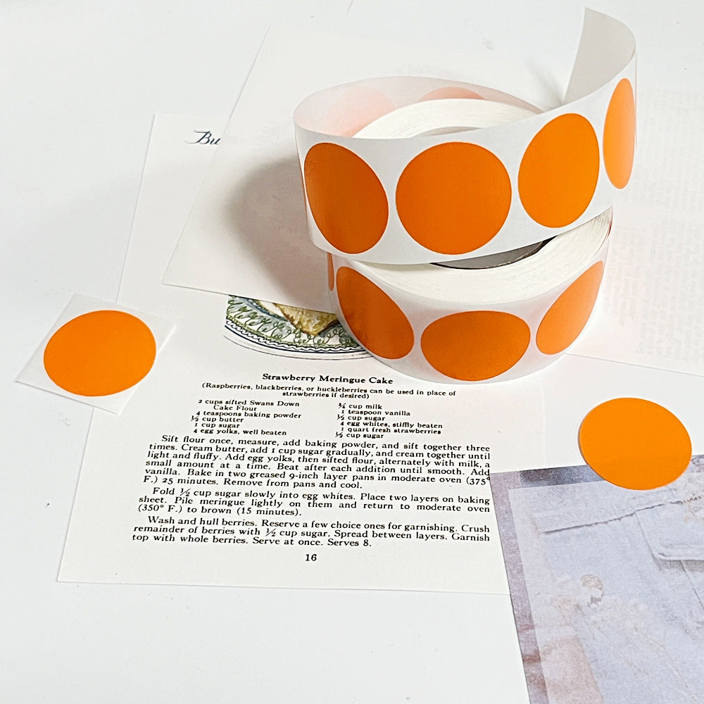 [Buy 1 Get 1 Free] Colorful Dot Stickers Round Adhesive Labels