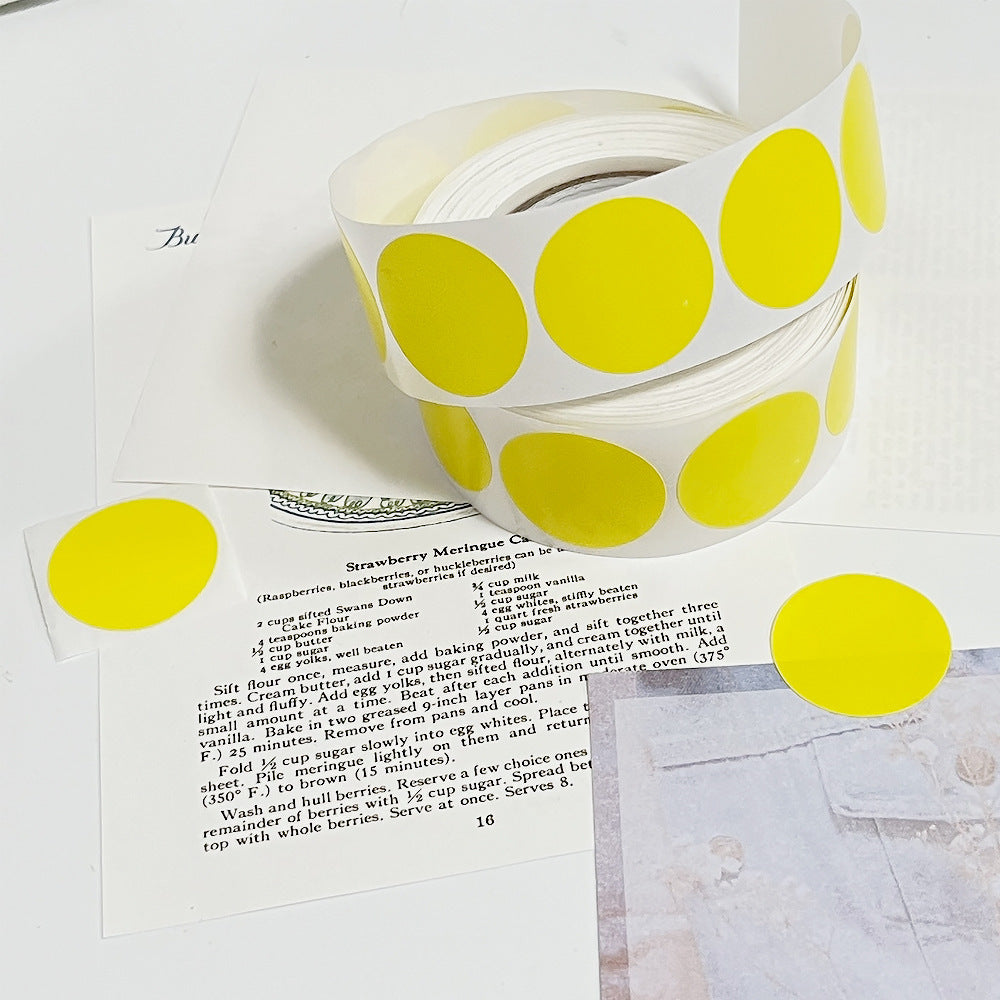 [Buy 1 Get 1 Free] Colorful Dot Stickers Round Adhesive Labels