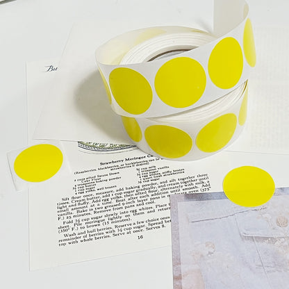 [Buy 1 Get 1 Free] Colorful Dot Stickers Round Adhesive Labels