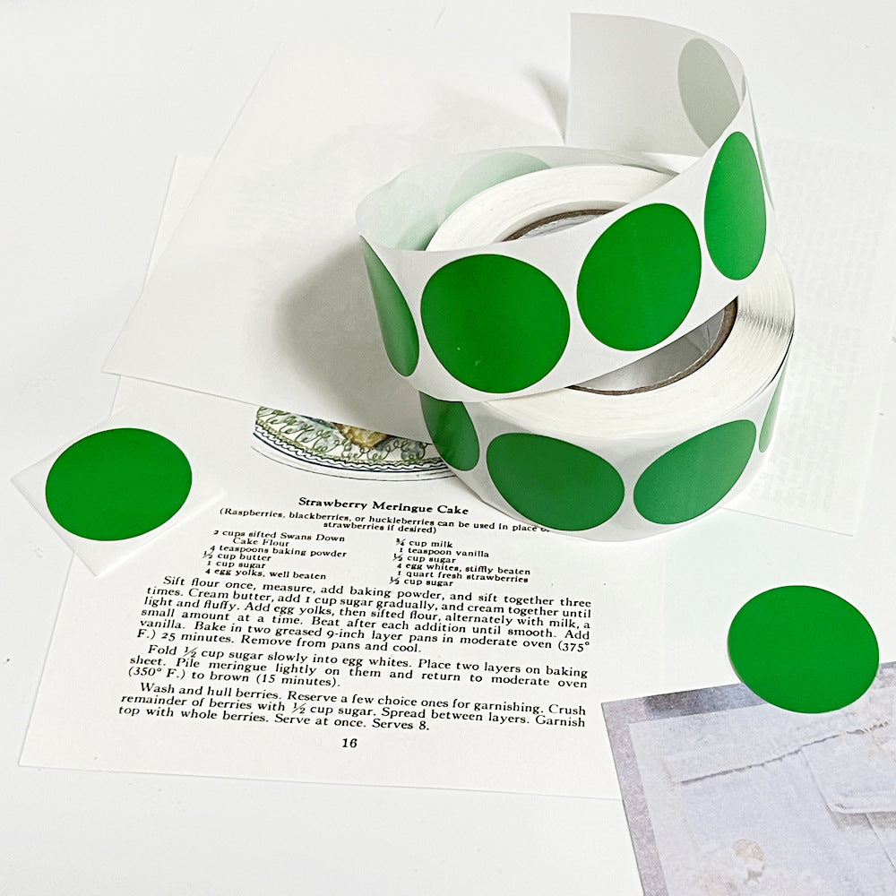 [Buy 1 Get 1 Free] Colorful Dot Stickers Round Adhesive Labels
