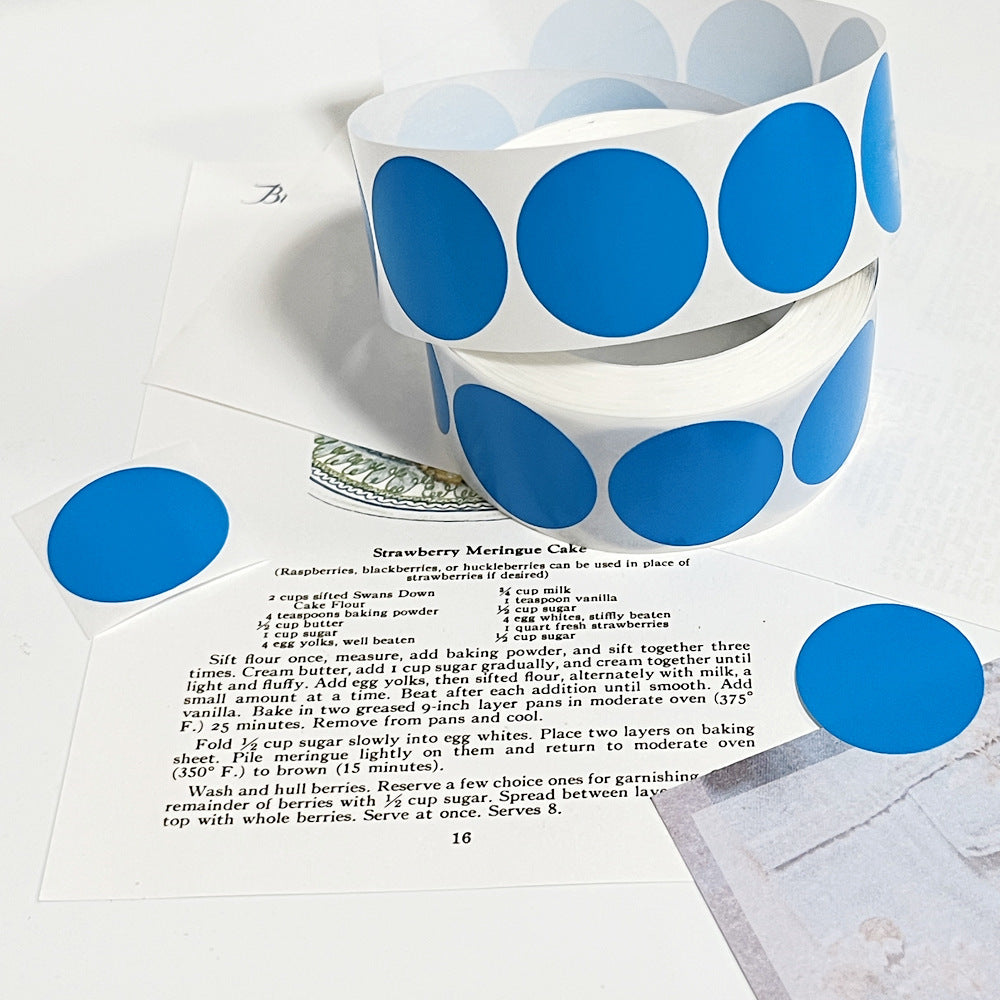 [Buy 1 Get 1 Free] Colorful Dot Stickers Round Adhesive Labels