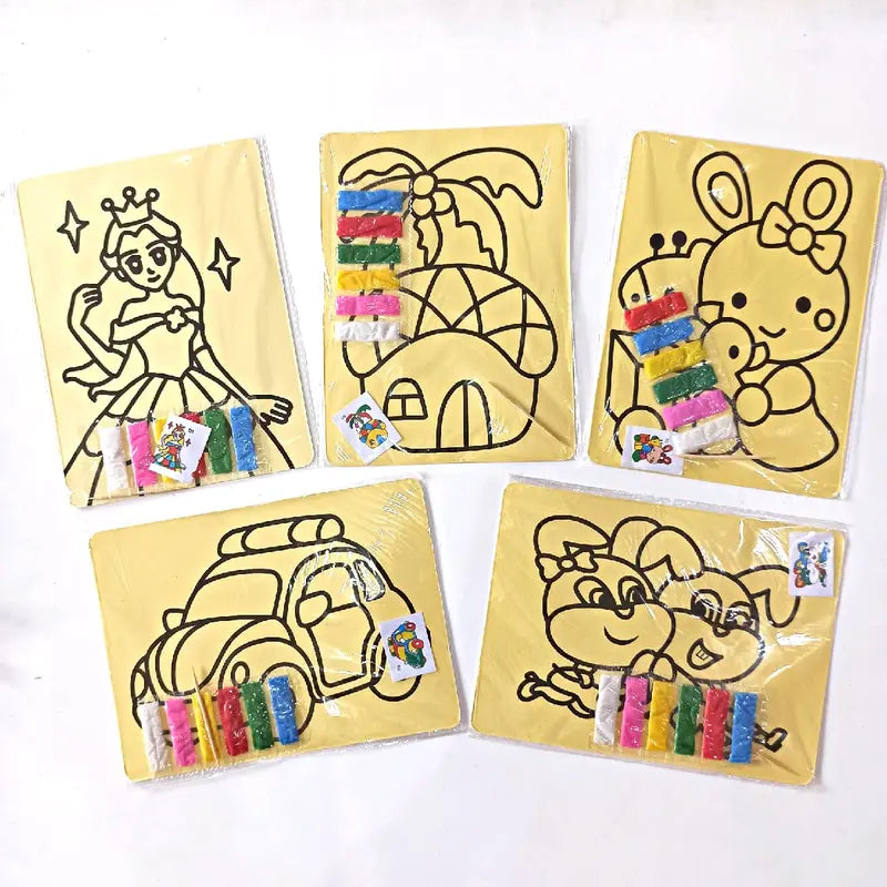 [10 PCS] Kids’ Creative DIY Sand Painting Kit