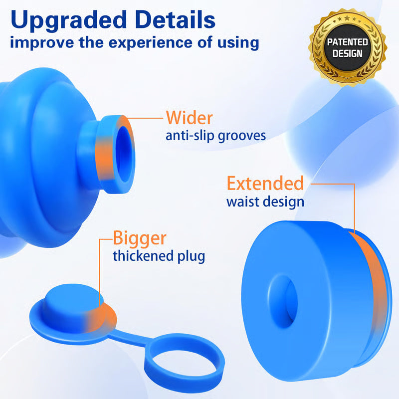 【10 PCS】Reusable Silicone Water Jug Caps