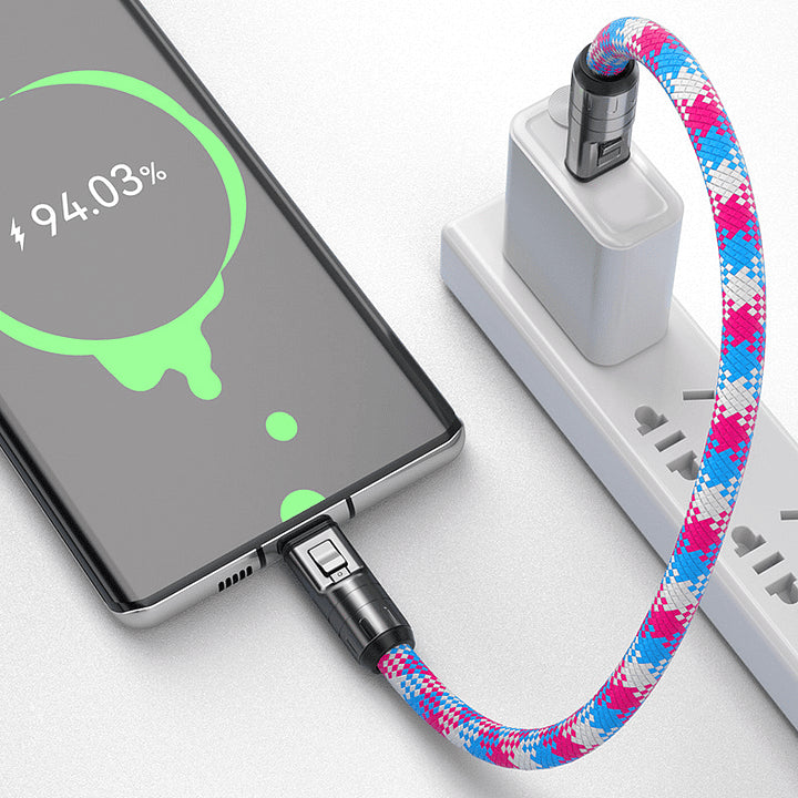 Type-C to Type-C 240W Charging Cable with Wearable Bracelet Design