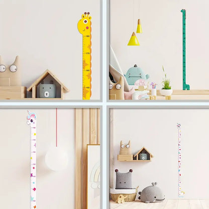 Removable Cartoon Kids Height Ruler Wall Sticker | Child Growth Measuring Chart