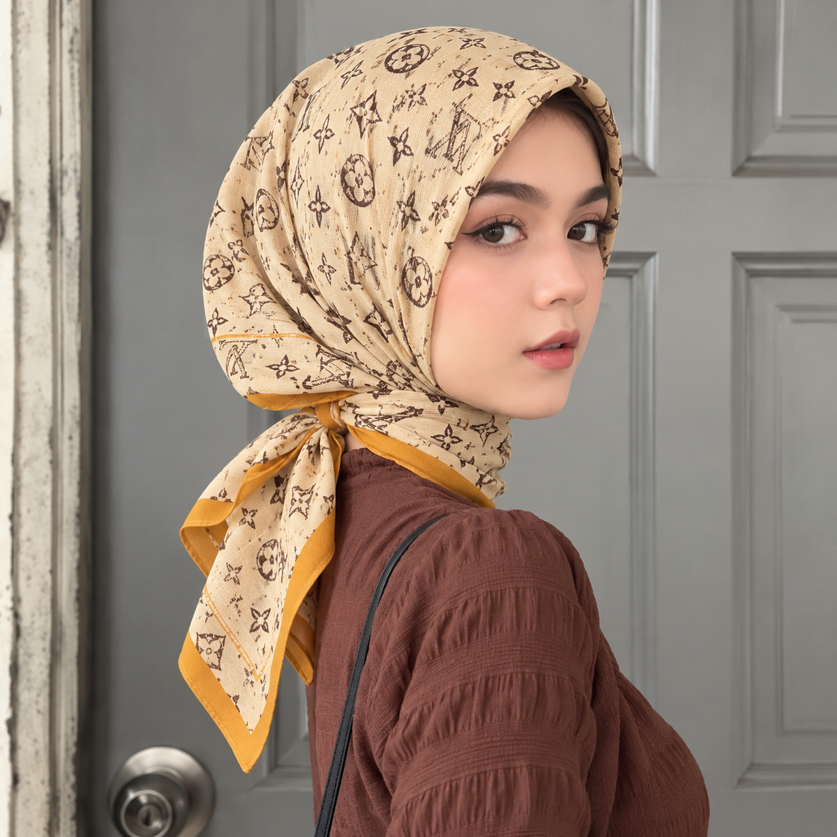 35-Inch Satin Scarf – Head Wrap & Neck Scarf, Smooth & Sun Cover