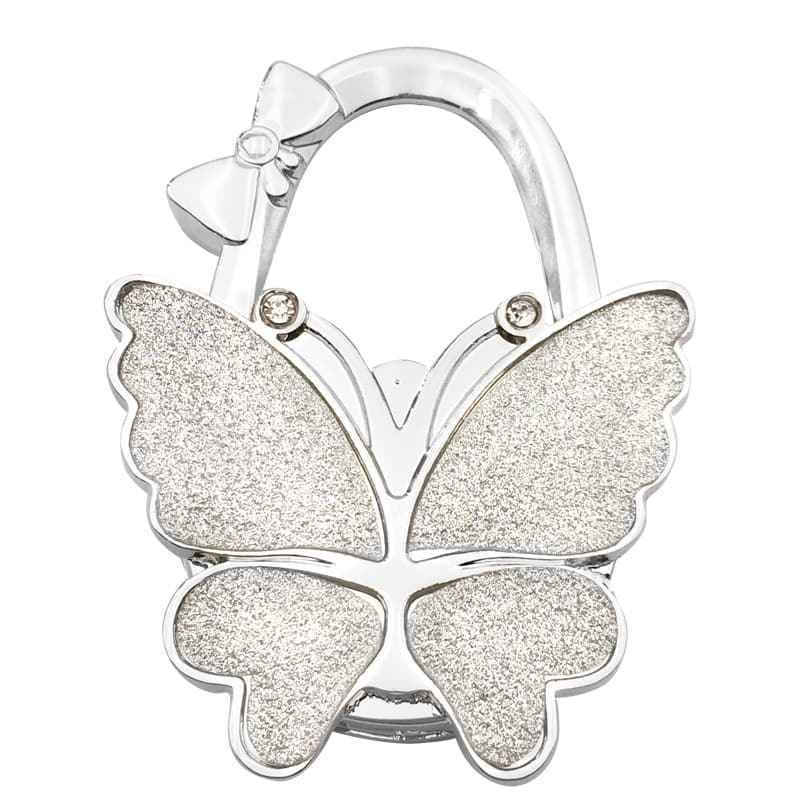🦋✨ Sparkly Butterfly Foldable Handbag Hook – Cute Portable Non-Slip Purse Hanger for Girls, Travel & Restaurants