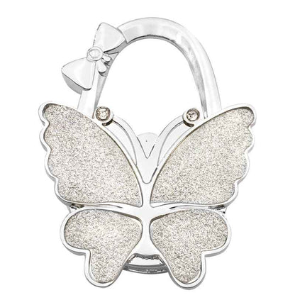 🦋✨ Sparkly Butterfly Foldable Handbag Hook – Cute Portable Non-Slip Purse Hanger for Girls, Travel & Restaurants